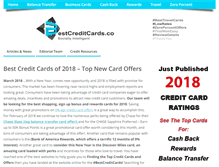 Tablet Screenshot of bestcreditcards.co